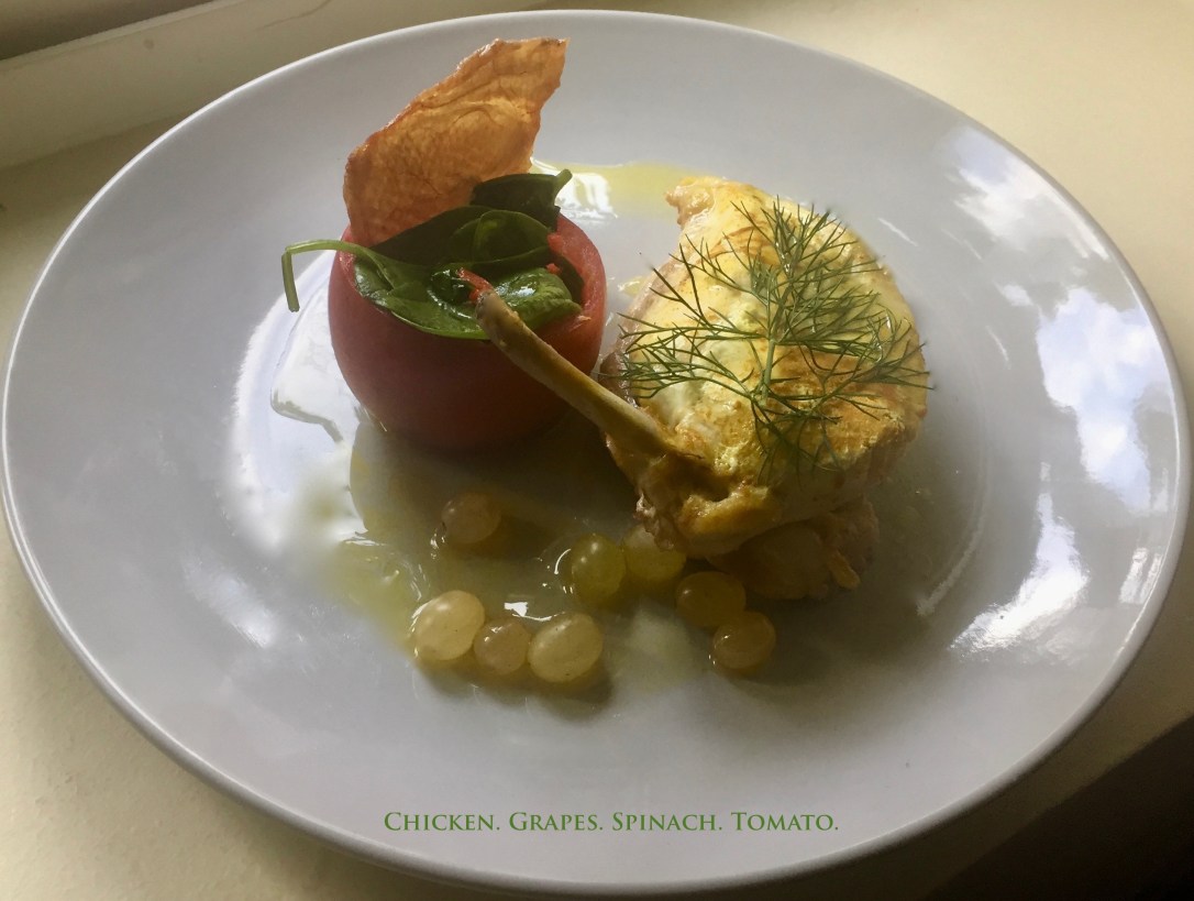 15 ChickenGrapes.Spinach.Tomato